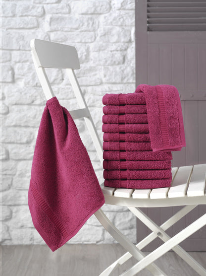 Cambridge Turkish Cotton Washcloths - 12 Pieces by Classic Turkish Towels