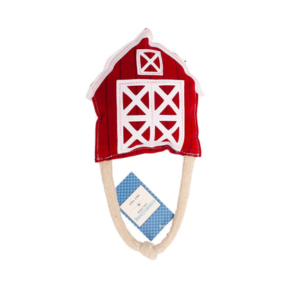 Country Living Red Barn Dog Toy