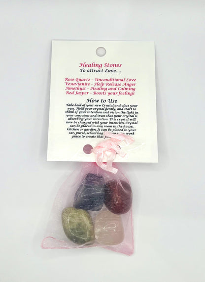 Love Crystal Healing Bag by Peacefful Intentions