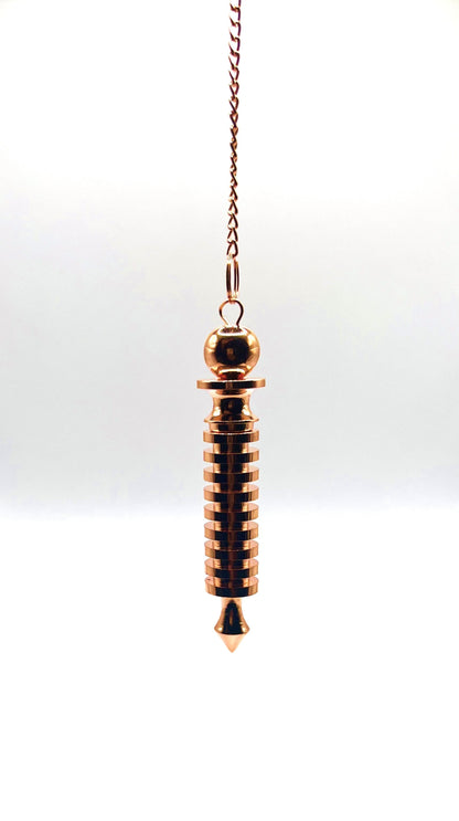 Copper 9 Sphere Solid Openable Pendulum by Peacefful Intentions