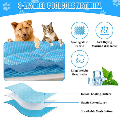 Cool Comfort Pet Cooling Mat by Dog Hugs Cat