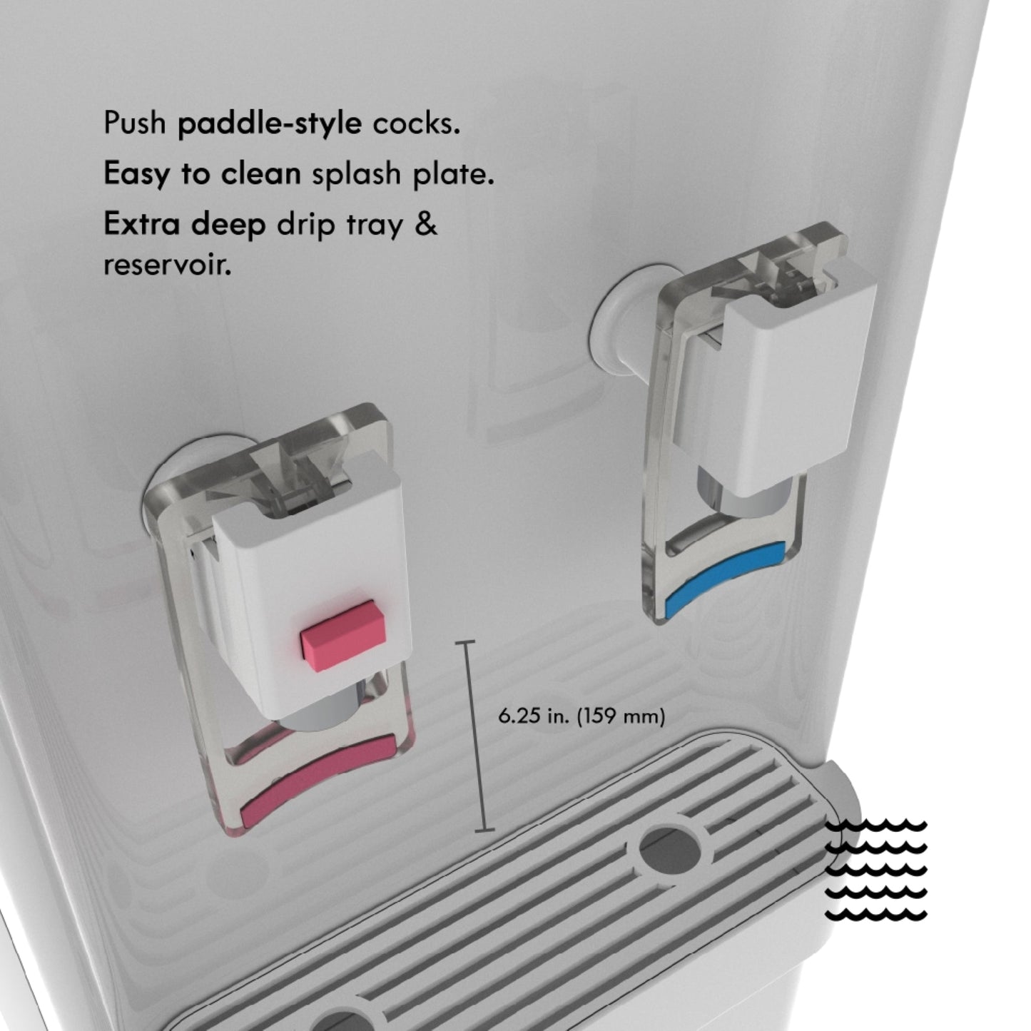 Drinkpod 6 Pro Series - Bottleless Water Cooler Purification Dispenser by Drinkpod