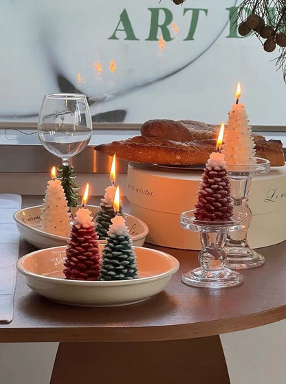 3 Pcs - Pine Cone Scented Soy Wax Candles ( $13.3 Each ) - Christmas Decorative Candles by INSPECIAL HOME