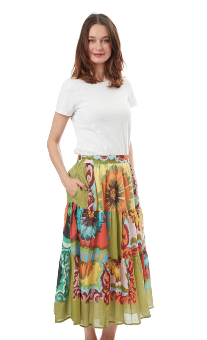 Woodstock Skirt Dark Floral