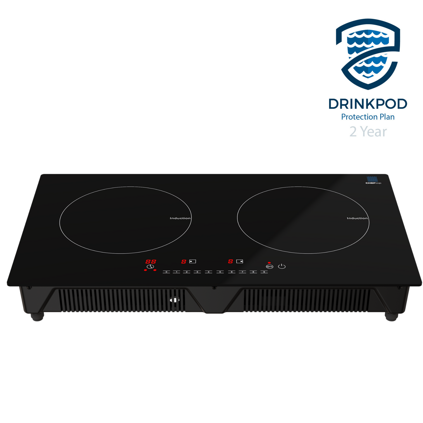 CHEFTop Pro - Dual Burner Induction Cooktop With Optional Induction Pan by Drinkpod