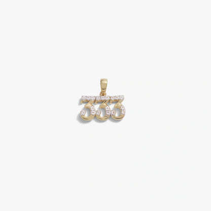 333 Sapphire Angel Number Amulet