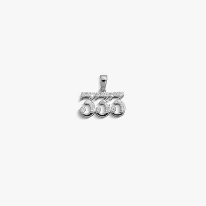 333 Sapphire Angel Number Amulet