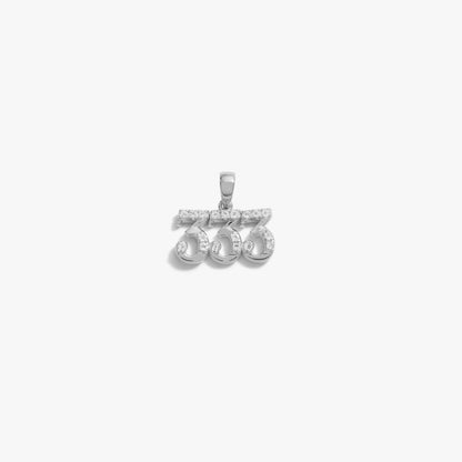 333 Sapphire Angel Number Amulet