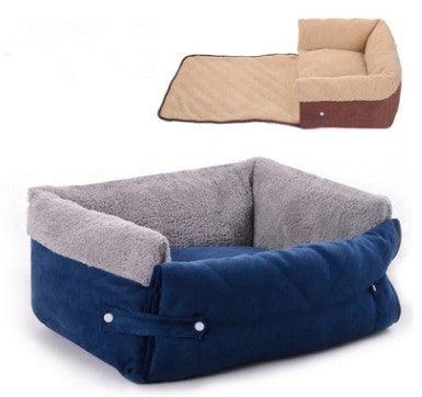 Luxury Haven Pet Retreat: Convertible Bed With Blanket by Dog Hugs Cat