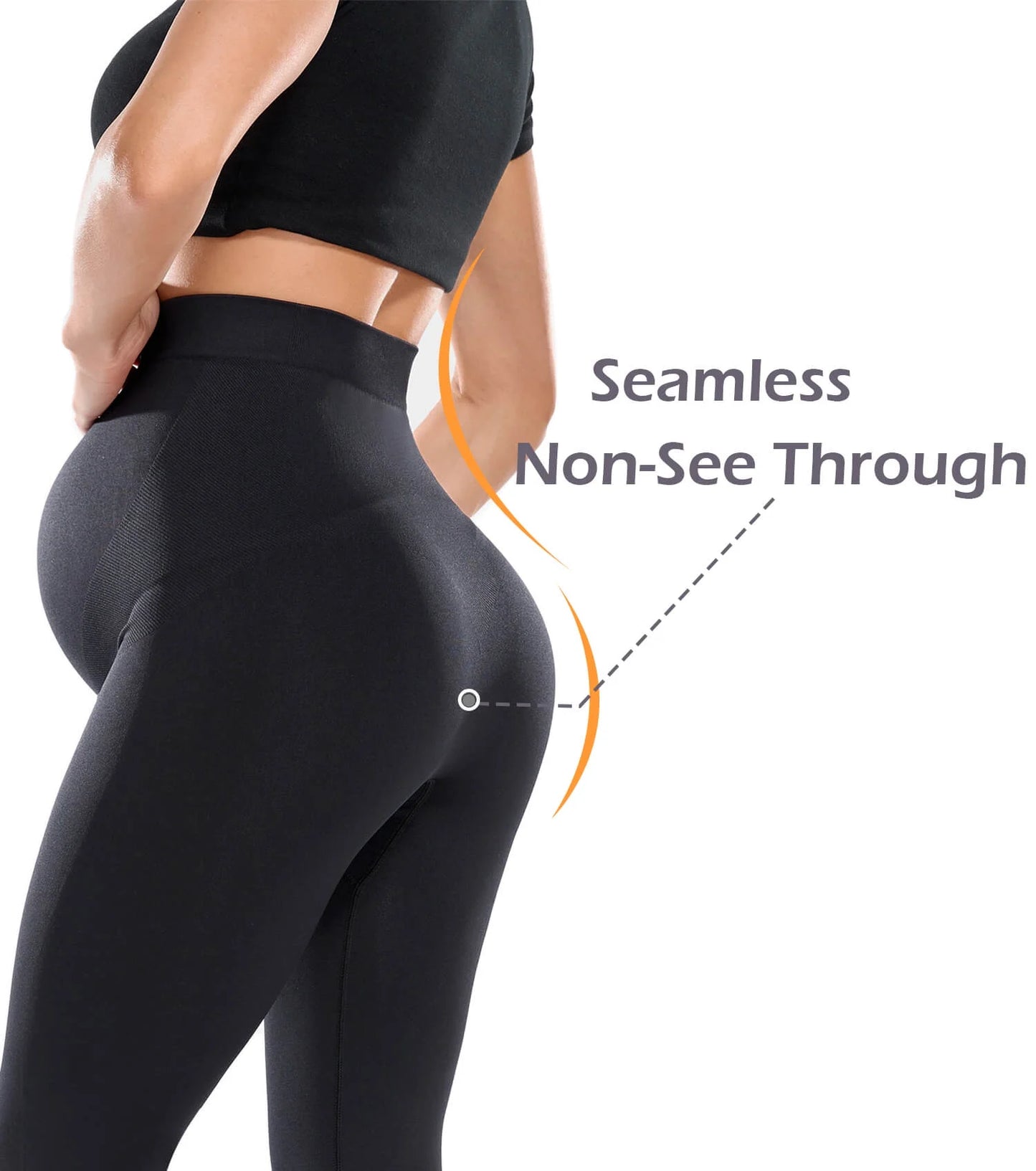 Women'S Seamless Maternity Leggings Pregnancy Yoga Pants Active Wear Workout Leggings