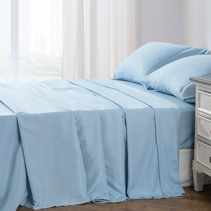 Kasentex Spring Soft Sheet Bedding Set in Deep Pocket, Hypoallergenic and Breathable, Room Decor, Graduation Gifts