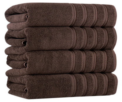 Antalya Turkish Cotton Luxury Bath Towels Set - 4 Pieces by Classic Turkish Towels