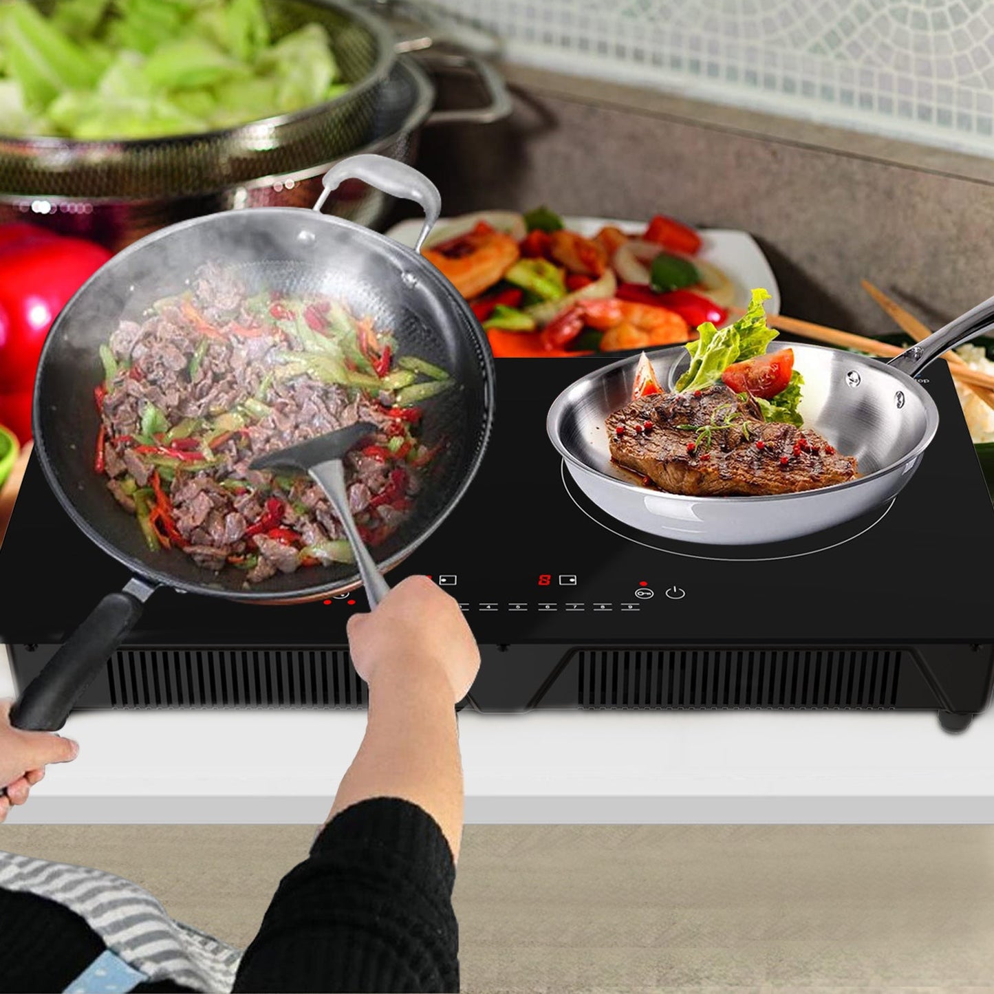 CHEFTop Pro - Dual Burner Induction Cooktop With Optional Induction Pan by Drinkpod