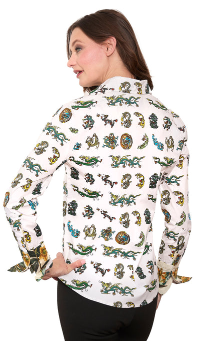Rome Shirt Mini Dragon Print