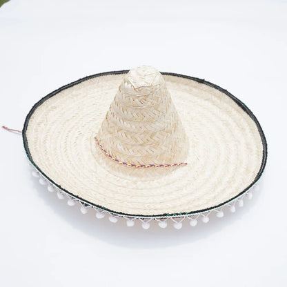 Sombrero Mexican Party Hat Summer Party Halloween Sun Hat Colorful Wide Brim Decor Straw Hats Outdoor