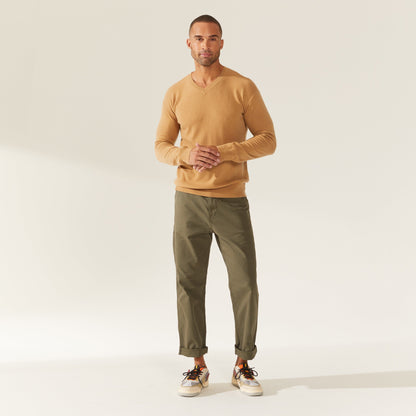 Liam Cashmere V-Neck Sweater by Italic