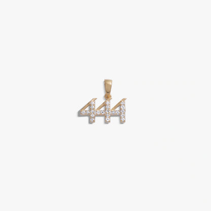 444 Sapphire Angel Number Amulet