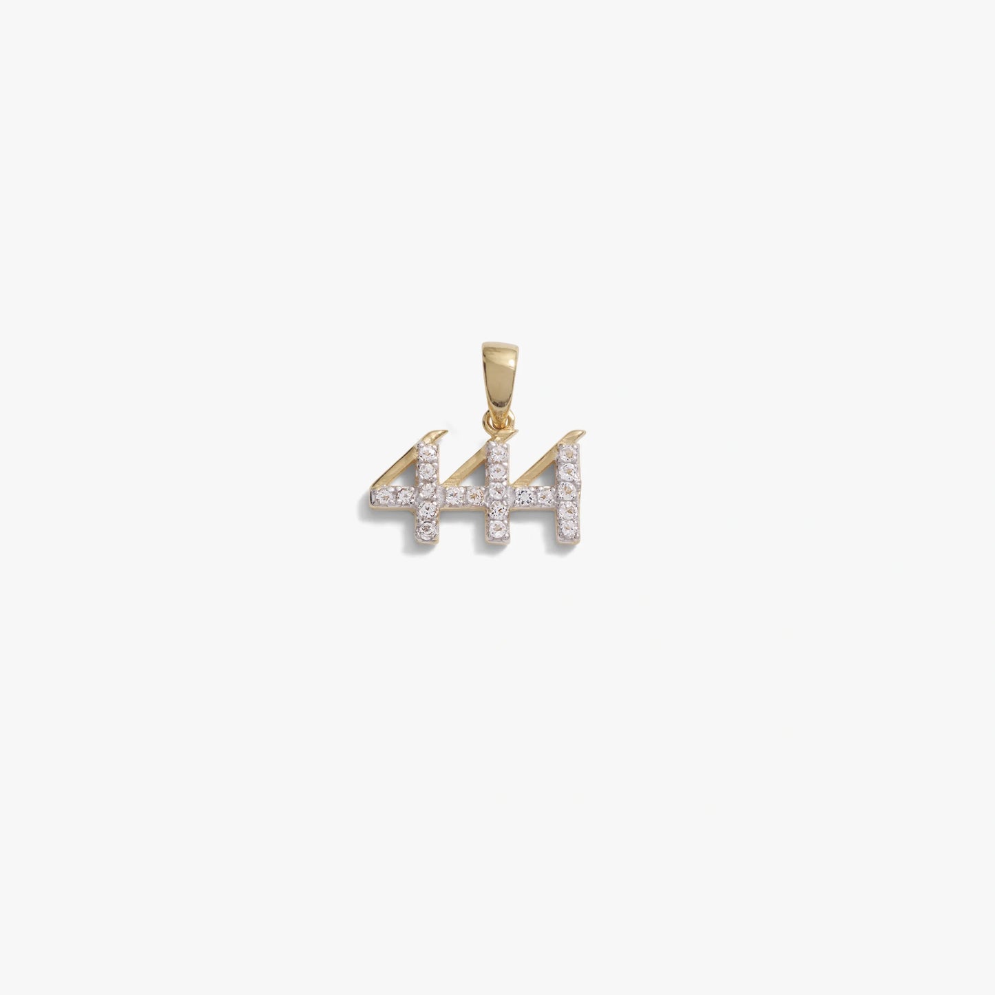 444 Sapphire Angel Number Amulet