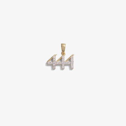 444 Sapphire Angel Number Amulet