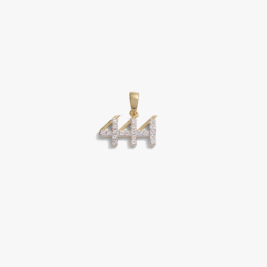 444 Sapphire Angel Number Amulet