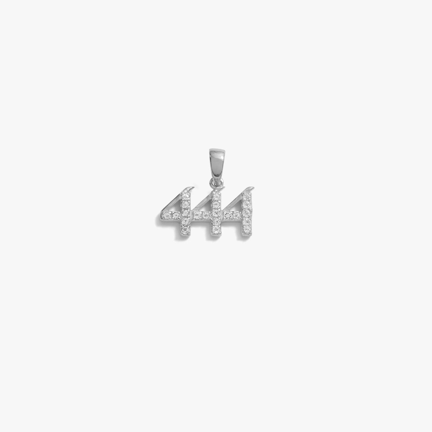 444 Sapphire Angel Number Amulet