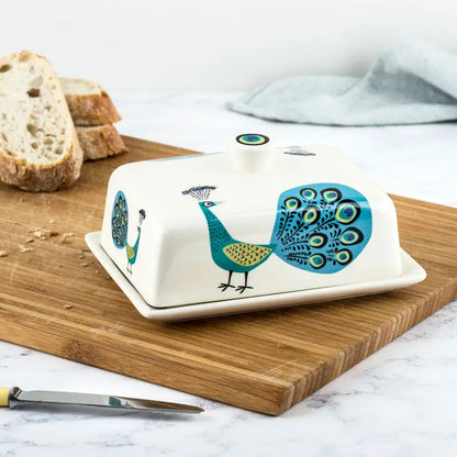 Handmade Ceramic Peacock Butter Dish