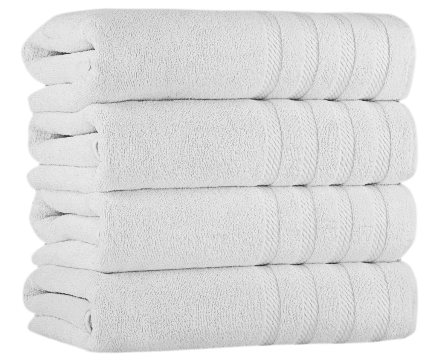 Antalya Turkish Cotton Luxury Bath Towels Set - 4 Pieces by Classic Turkish Towels