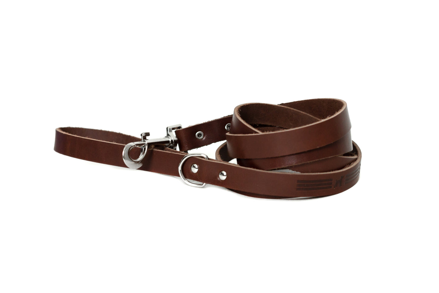 Modern Style Chocolate Leather Leash