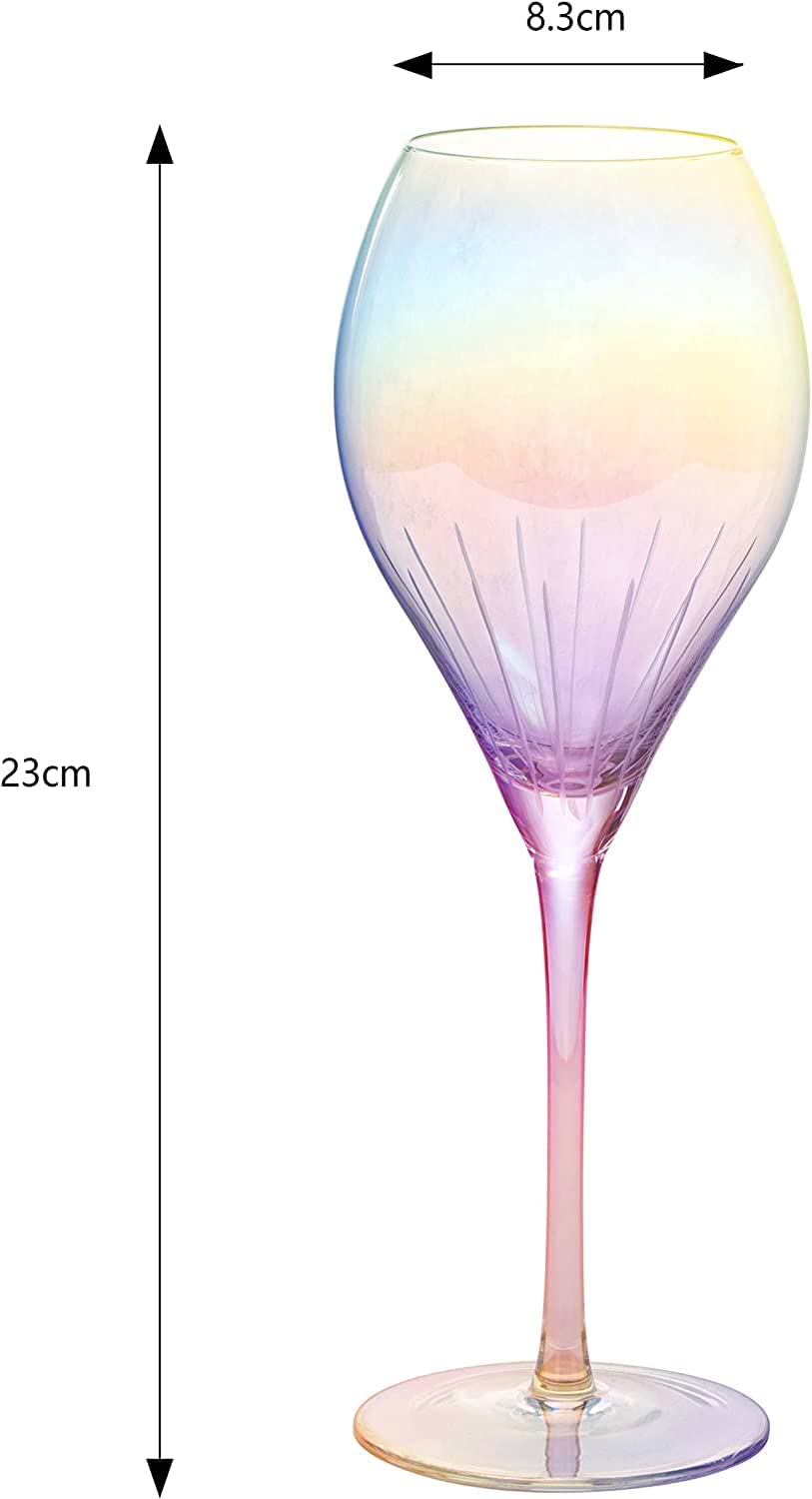 Iridescent Wine Glass Set of 2