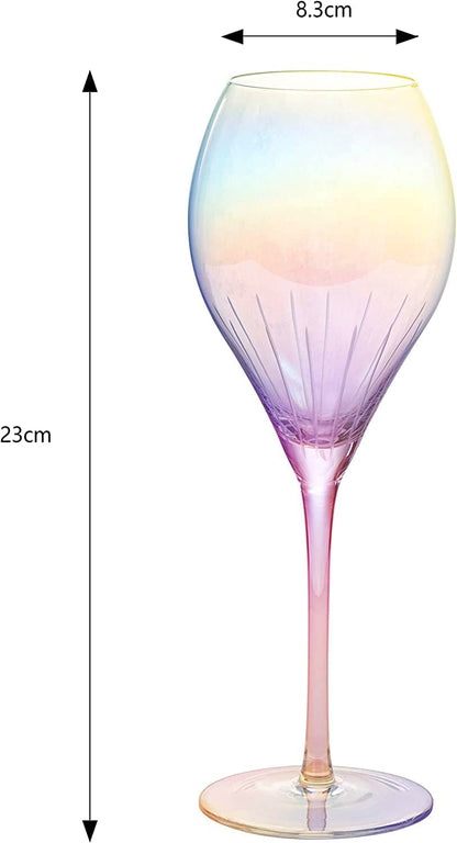 Iridescent Wine Glass Set of 2