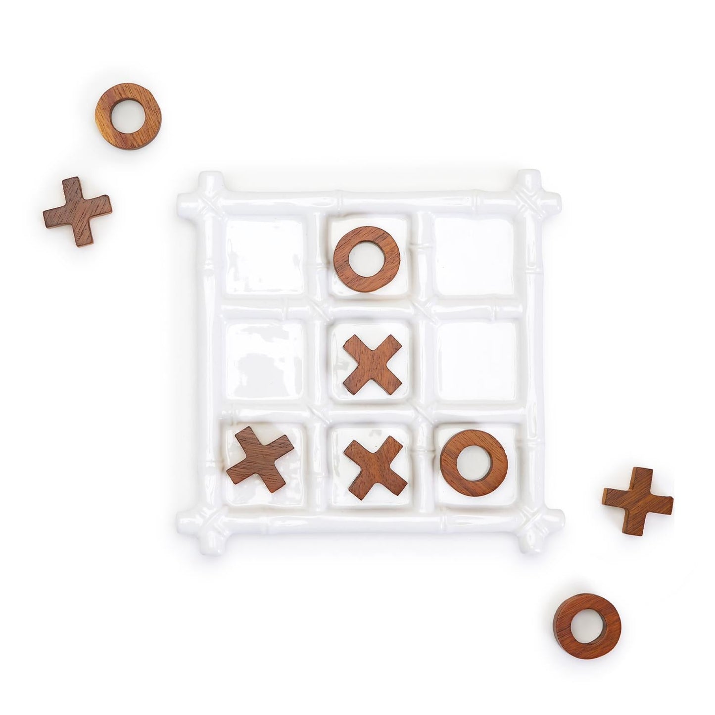 Faux Bamboo Tic Tac Toe