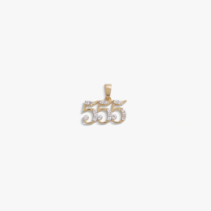 555 Sapphire Angel Number Amulet