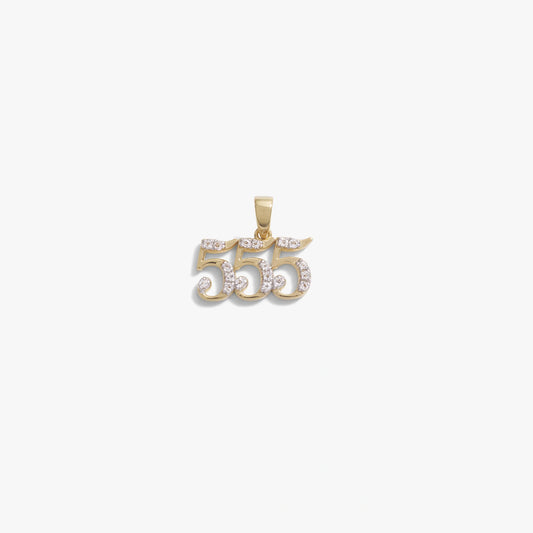 555 Sapphire Angel Number Amulet