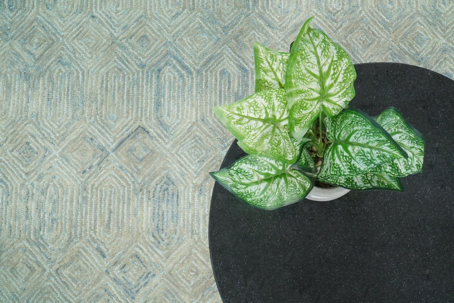 Beige Modern Style Hand Tufted Wool Area Rug