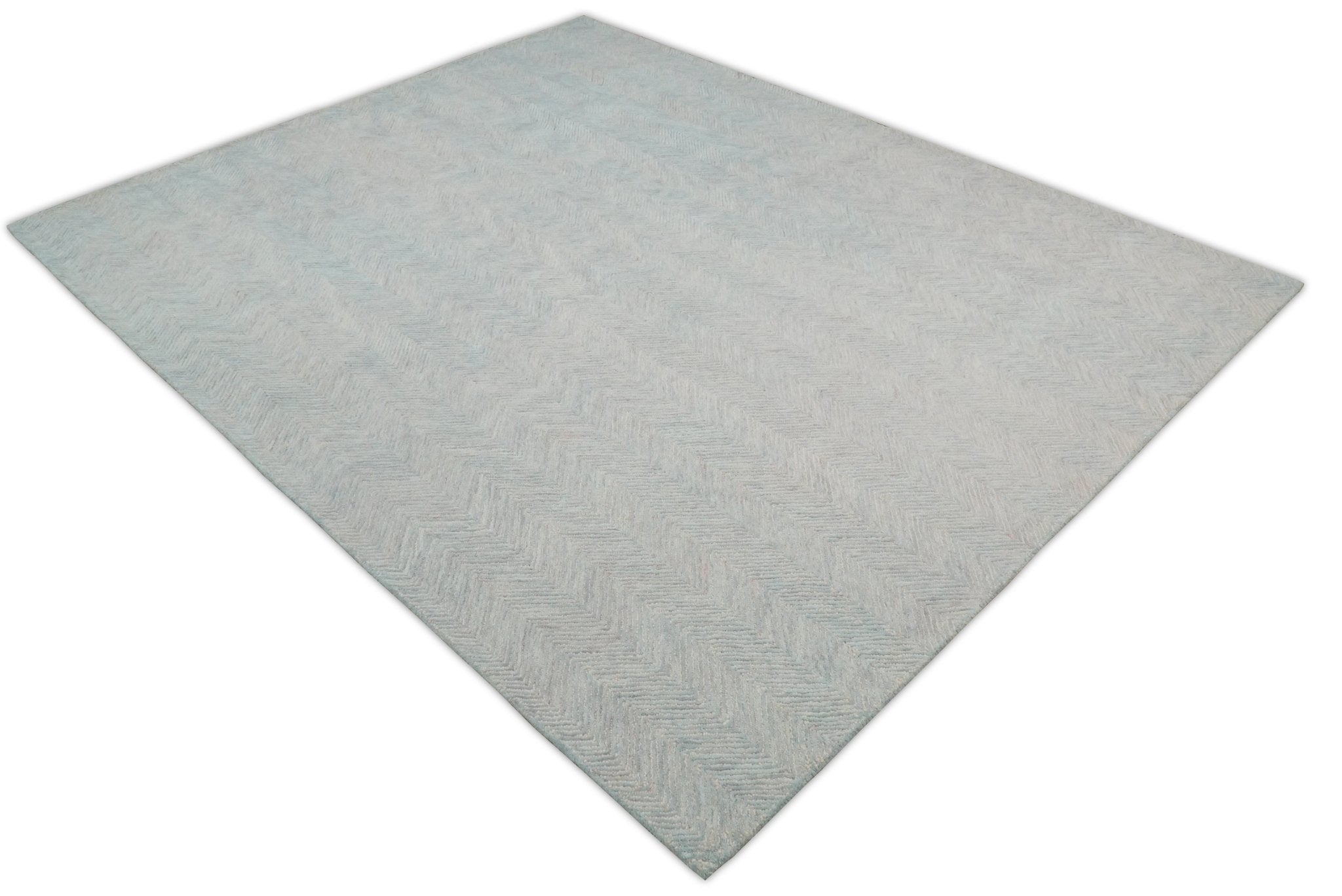 Gray Modern Style Hand Tufted Wool Area Rug