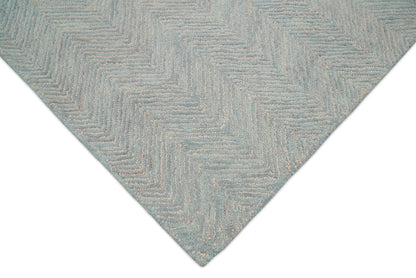 Gray Modern Style Hand Tufted Wool Area Rug