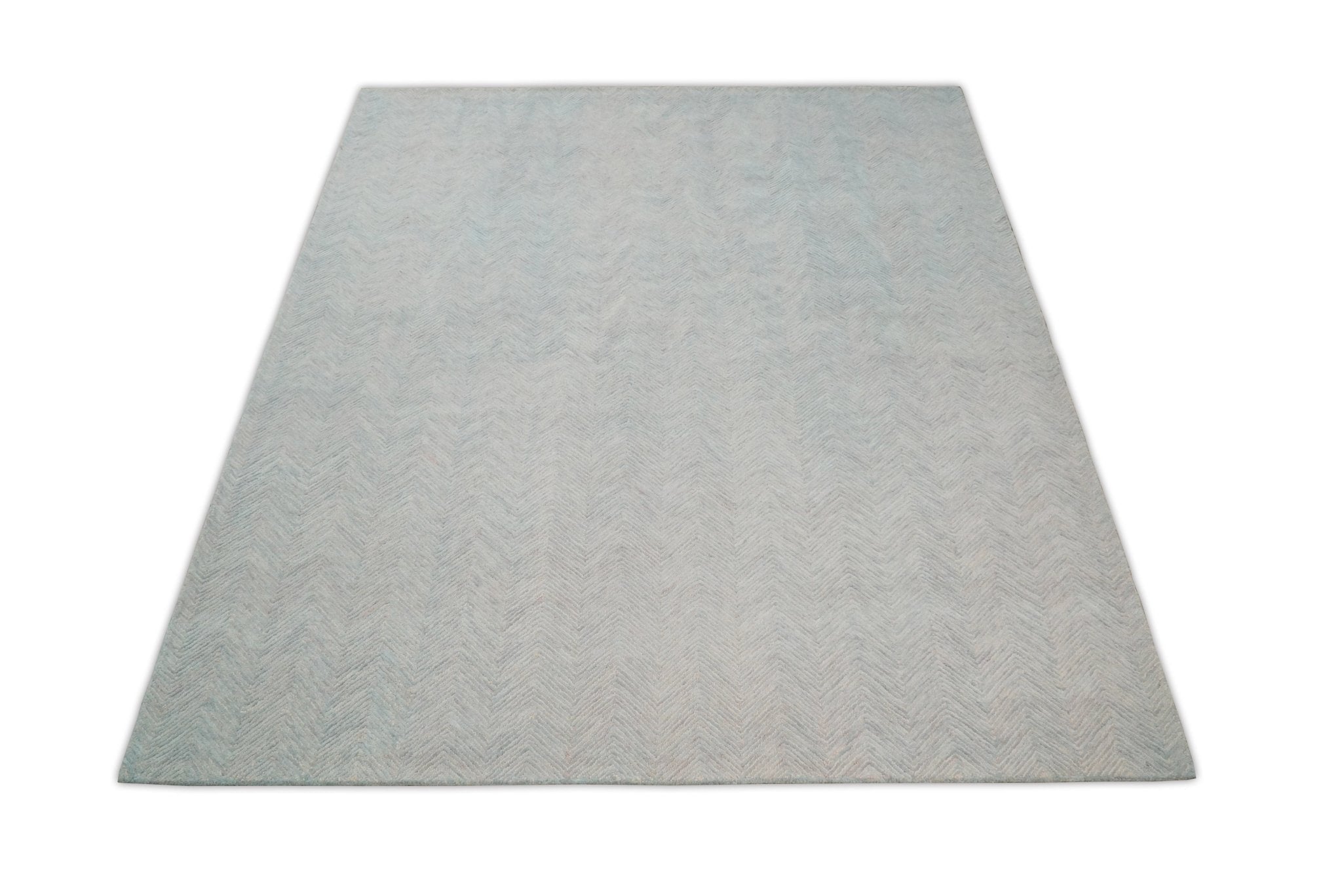 Gray Modern Style Hand Tufted Wool Area Rug