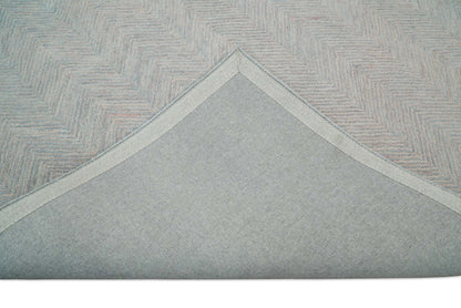 Gray Modern Style Hand Tufted Wool Area Rug