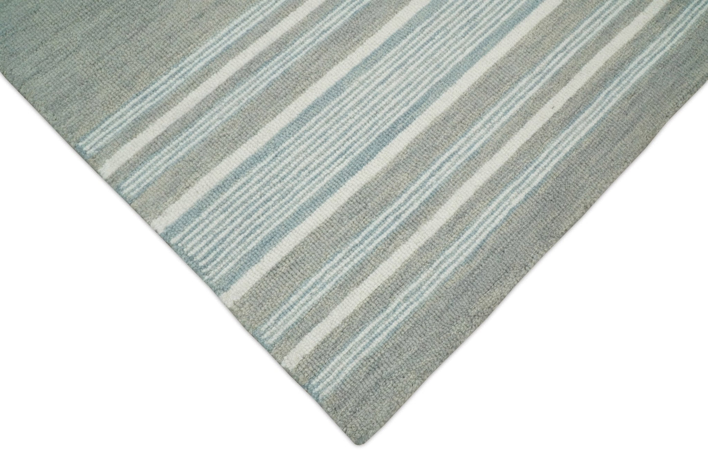 Gray Modern Style Hand Tufted Wool Area Rug