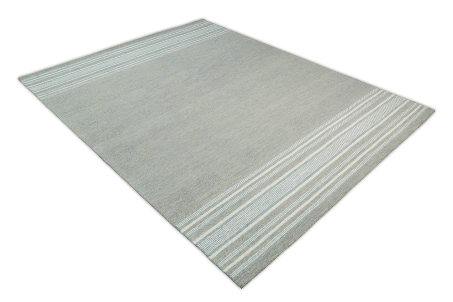 Gray Modern Style Hand Tufted Wool Area Rug