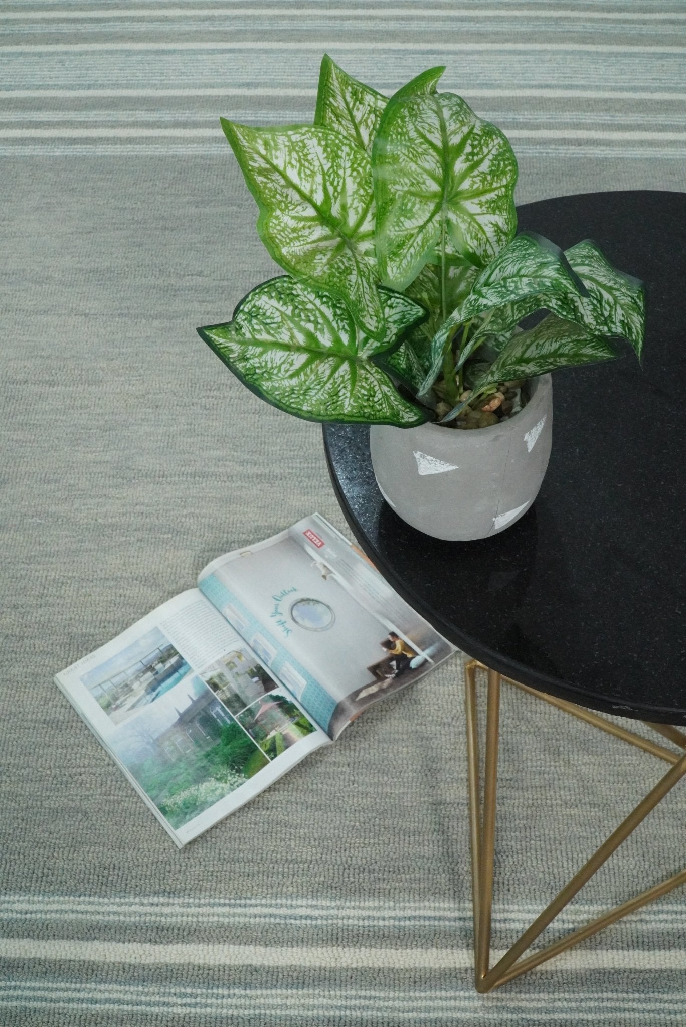 Gray Modern Style Hand Tufted Wool Area Rug