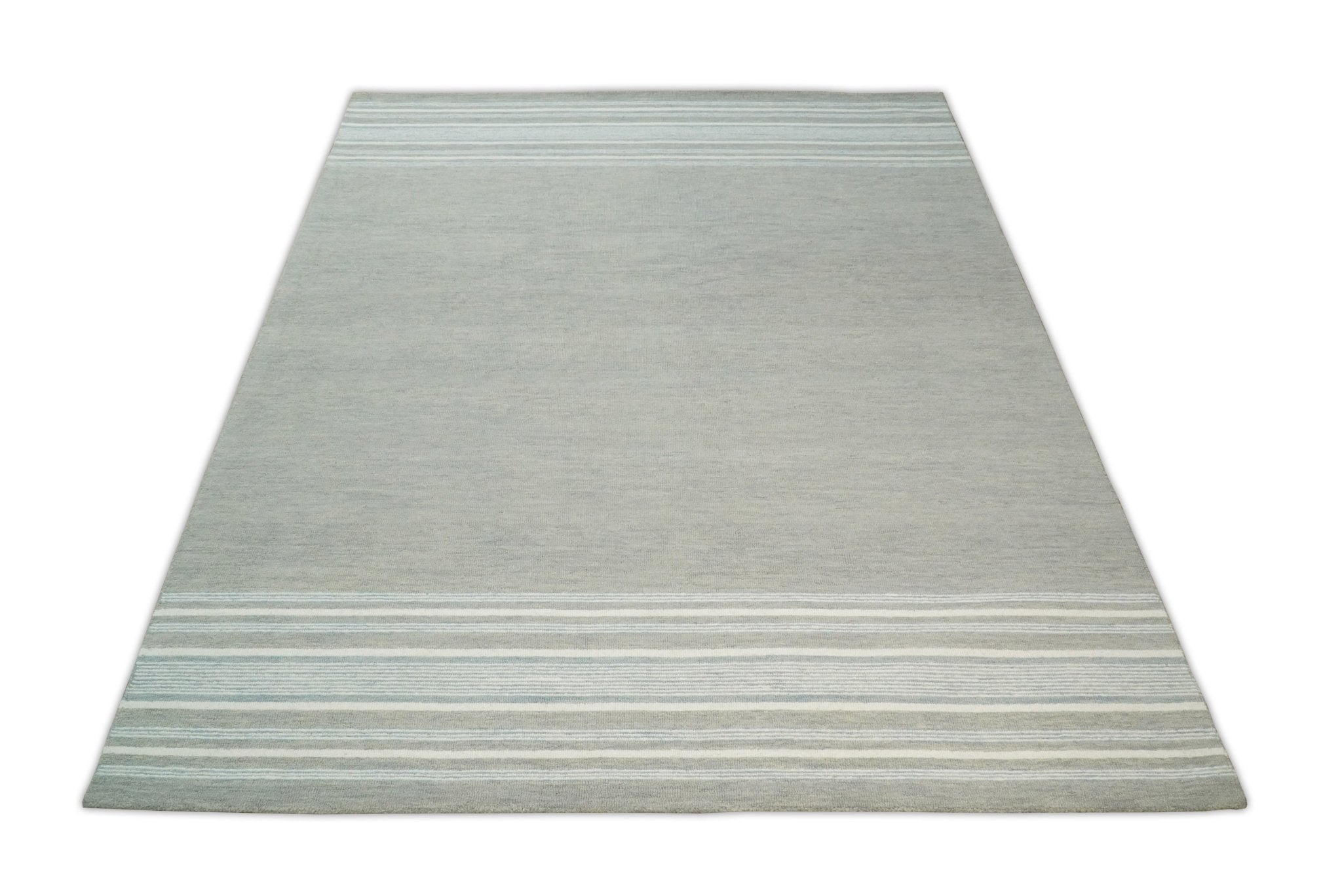 Gray Modern Style Hand Tufted Wool Area Rug