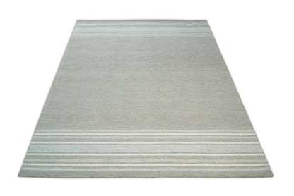 Gray Modern Style Hand Tufted Wool Area Rug