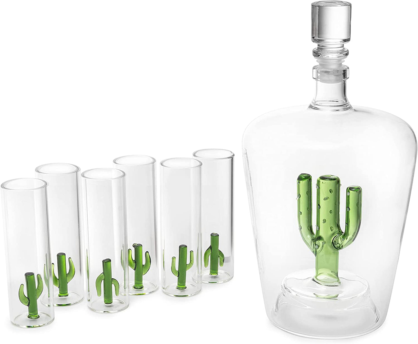 Tequila Cactus Decanter Set