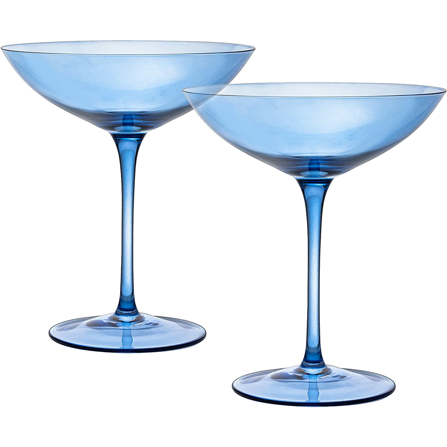 Champagne Coupes 12oz Cobalt Blue