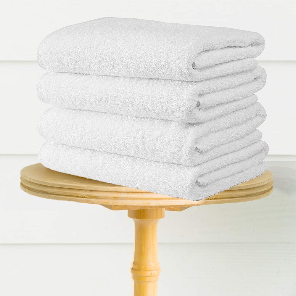 CTT - 4 Piece Bath Towel Set, 100% Turkish Cotton, Quick Dry, Absorbent & Comfy Towels for Spa & Hotel by Classic Turkish Towels