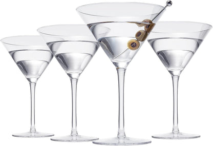 Crystal Martini Glass 10oz Set of 4