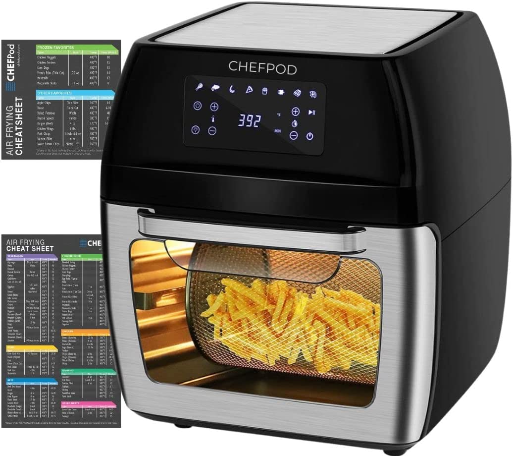 CHEFPod Pro - Air Fryer Oven Digital Touchscreen 13 QT Family Rotisserie Cooker