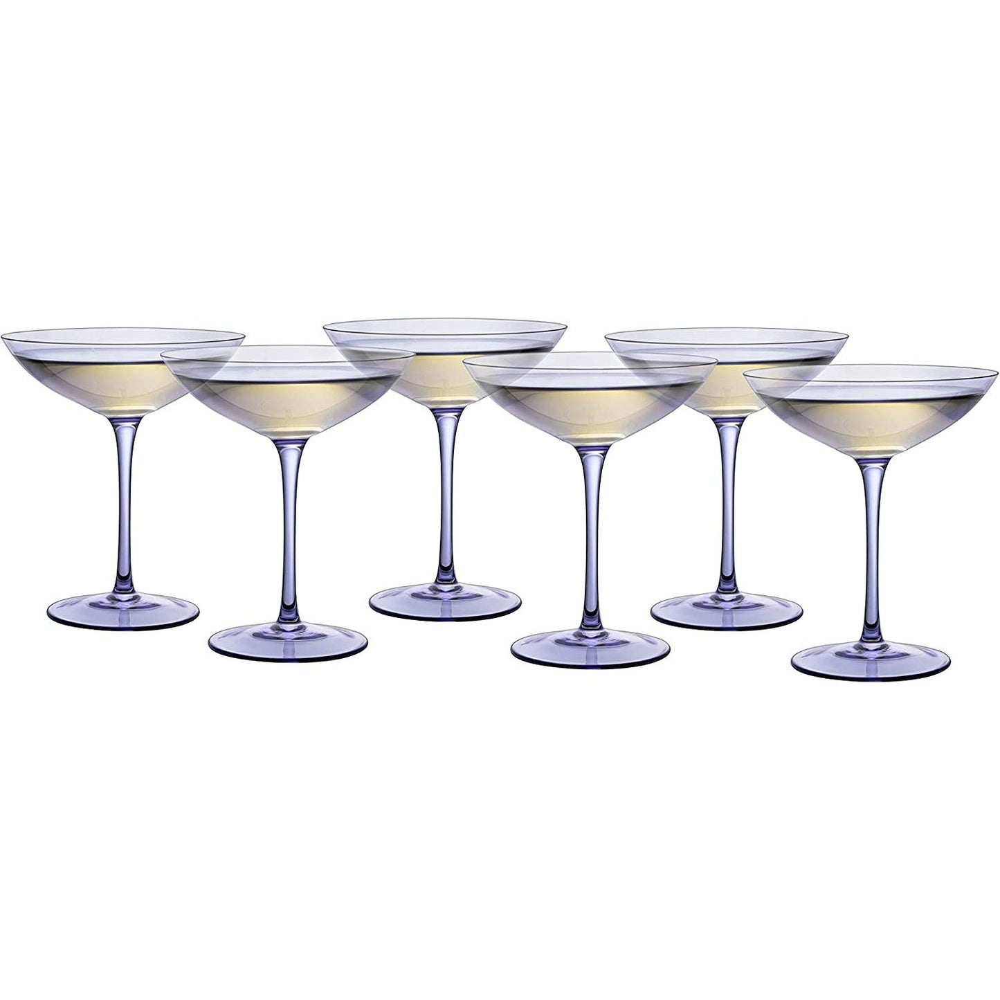 Lavender Champagne Coupes 12oz Set of 6