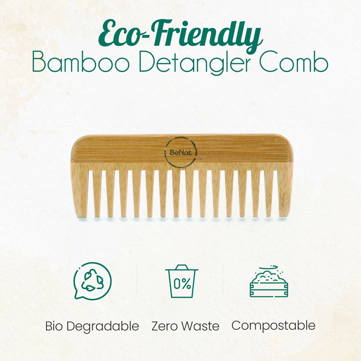 All-Natural Bamboo Comb by Choixe